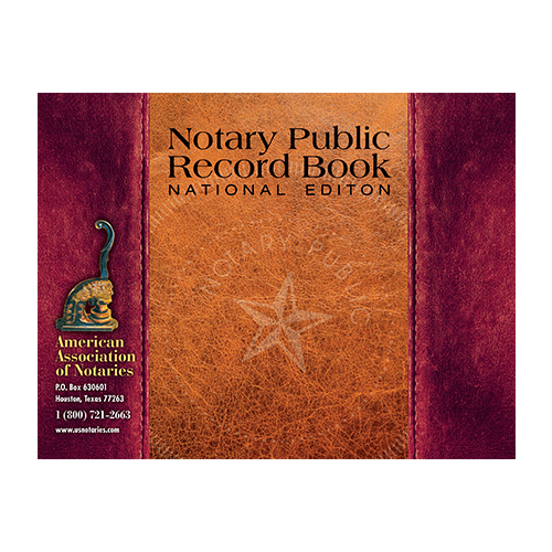 Pennsylvania Notary Public Journal (Record Book) - Leatherette Style Cover