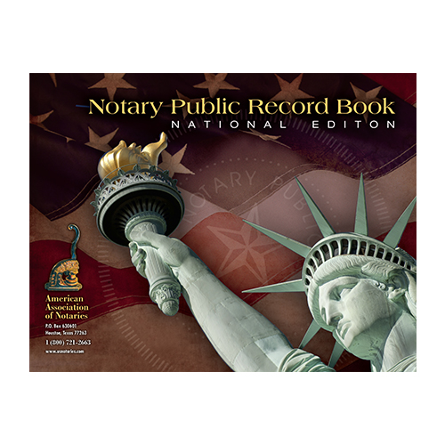 Pennsylvania Notary Public Record Book (Journal) - Statue of Liberty Brown Cover