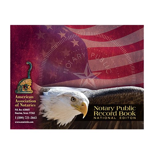Pennsylvania Notary Public Journal (Record Book) - Eagle & U.S. Flag Cover